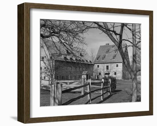 Saron and Saal of Ephrata Cloister at Ephrata, Pennsylvania-GE Kidder Smith-Framed Photographic Print