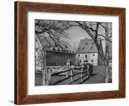 Saron and Saal of Ephrata Cloister at Ephrata, Pennsylvania-GE Kidder Smith-Framed Photographic Print