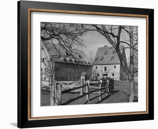 Saron and Saal of Ephrata Cloister at Ephrata, Pennsylvania-GE Kidder Smith-Framed Photographic Print