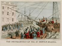 Destruction of Tea in Boston Harbor-Sarony & Major-Stretched Canvas
