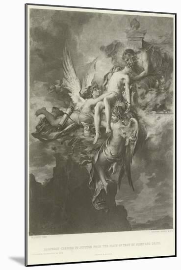 Sarpedon Carried to Jupiter from the Plain of Troy by Sleep and Death-Henri Leopold Levy-Mounted Giclee Print