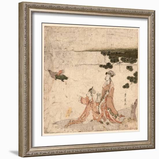 Saru No Ikigimo-Utagawa Toyohiro-Framed Giclee Print