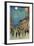 Saruwaka Cho, Yoru Shibai, 1856-Ando Hiroshige-Framed Premium Giclee Print