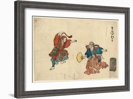 Saruwaka-Torii Kiyonaga-Framed Giclee Print