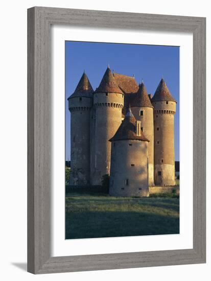 Sarzay Chateau, Pepperpot Turrets, Berry-Joe Cornish-Framed Photographic Print