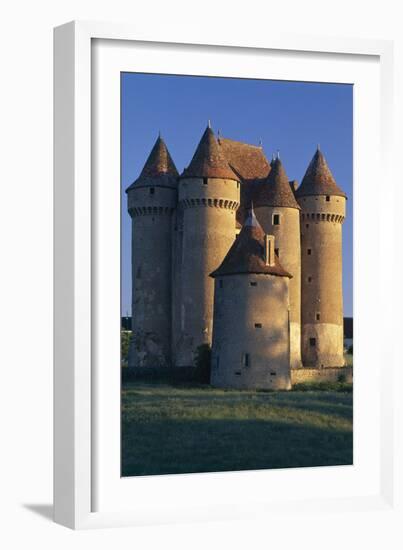 Sarzay Chateau, Pepperpot Turrets, Berry-Joe Cornish-Framed Photographic Print