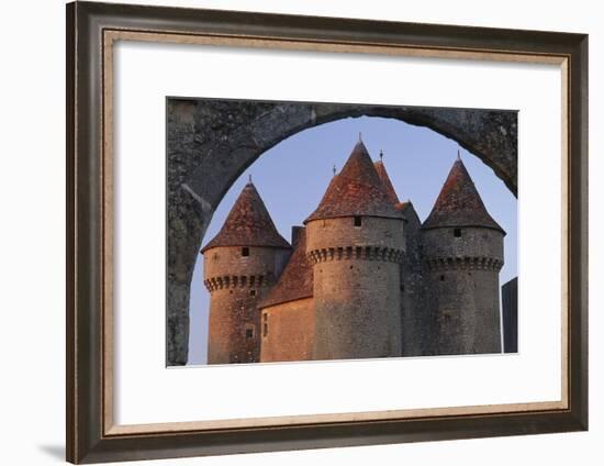 Sarzay Chateau with Pepperpot Turrets, Berry-Joe Cornish-Framed Photographic Print