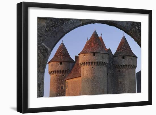 Sarzay Chateau with Pepperpot Turrets, Berry-Joe Cornish-Framed Photographic Print