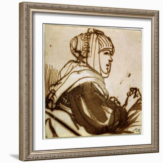 Saskia, 1633-1634-Rembrandt van Rijn-Framed Giclee Print