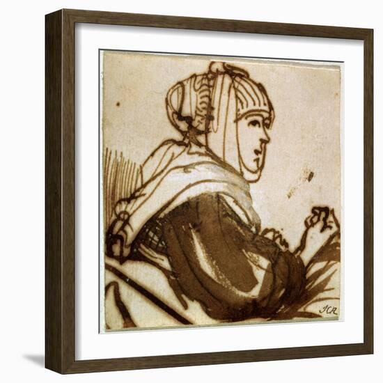 Saskia, 1633-1634-Rembrandt van Rijn-Framed Giclee Print