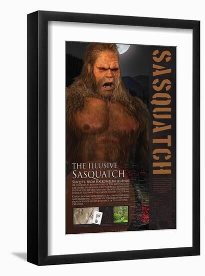 Sasquatch-null-Framed Art Print