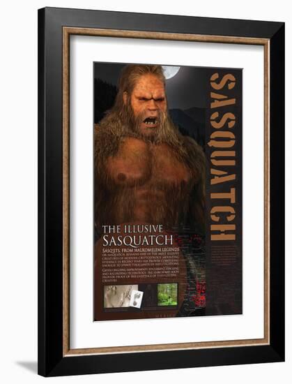 Sasquatch-null-Framed Art Print