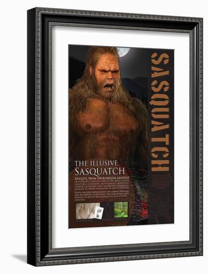 Sasquatch-null-Framed Art Print