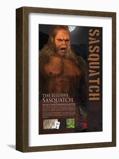 Sasquatch-null-Framed Art Print