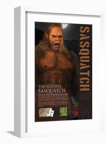 Sasquatch-null-Framed Art Print