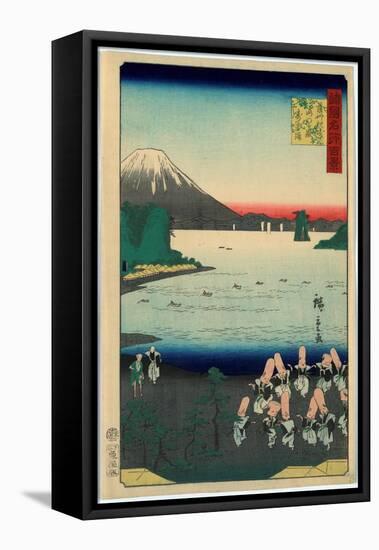 Sasshu Makurazaki Kaimongadake Jusei Odori-Utagawa Hiroshige-Framed Premier Image Canvas