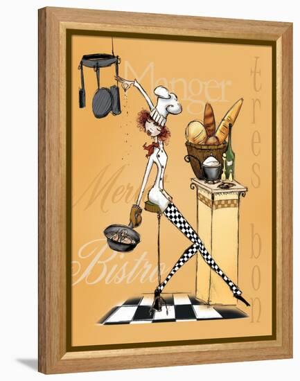 Sassy Chef III-Mara Kinsley-Framed Stretched Canvas