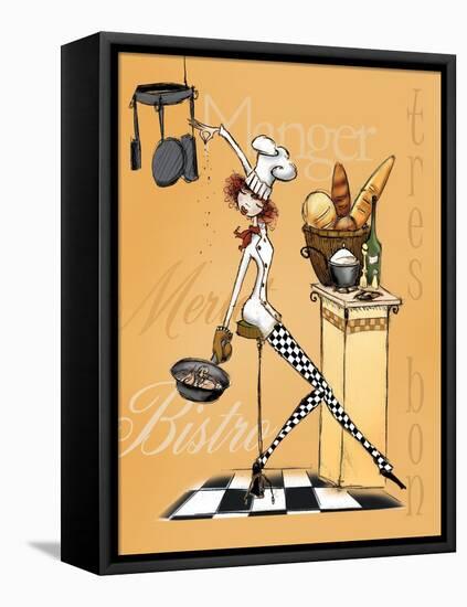 Sassy Chef III-Mara Kinsley-Framed Stretched Canvas