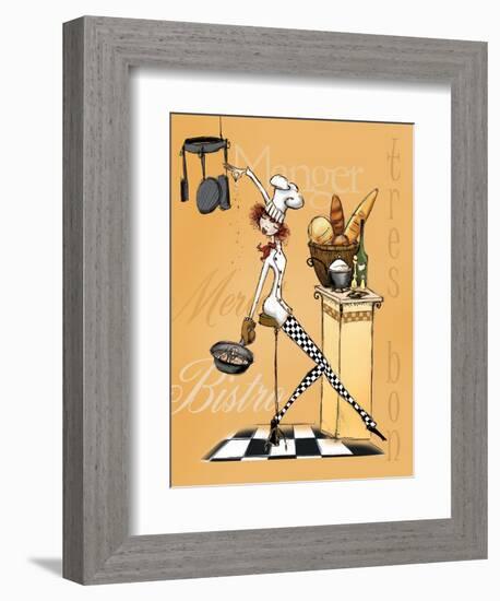 Sassy Chef III-Mara Kinsley-Framed Art Print