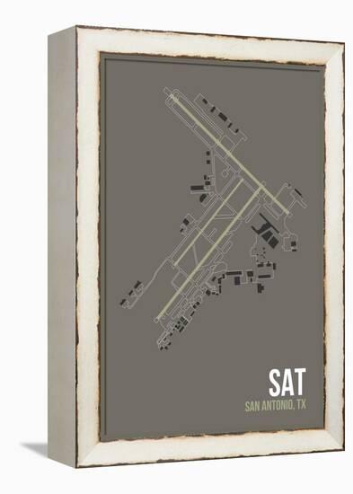 SAT Airport Layout-08 Left-Framed Premier Image Canvas