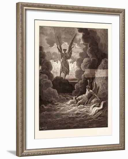 Satan and Beelzebub-Gustave Dore-Framed Giclee Print