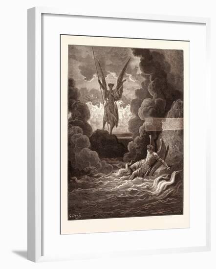 Satan and Beelzebub-Gustave Dore-Framed Giclee Print