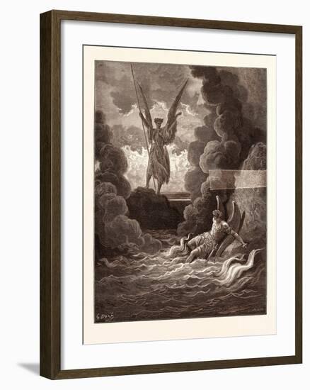 Satan and Beelzebub-Gustave Dore-Framed Giclee Print