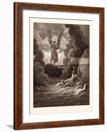 Satan and Beelzebub-Gustave Dore-Framed Giclee Print