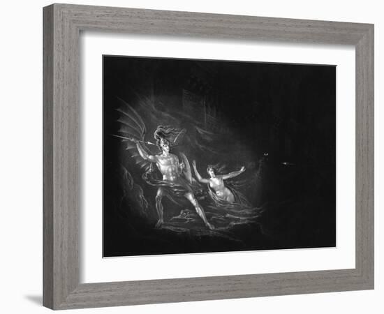 Satan and Sin-John Martin-Framed Art Print