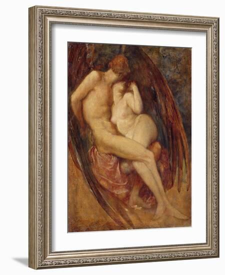 Satan and Sin-George Frederick Watts-Framed Giclee Print