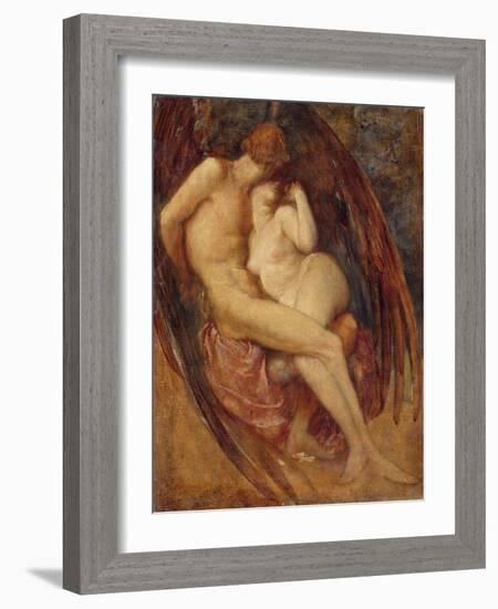 Satan and Sin-George Frederick Watts-Framed Giclee Print