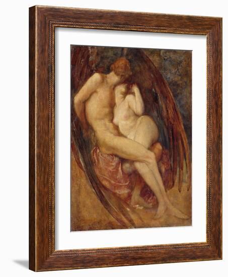 Satan and Sin-George Frederick Watts-Framed Giclee Print