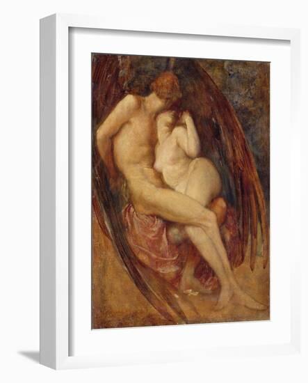 Satan and Sin-George Frederick Watts-Framed Giclee Print