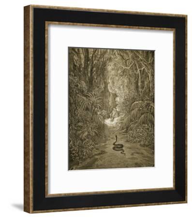 Satan As a Serpent Enters Paradise Giclee Print by Gustave Doré | Art.com