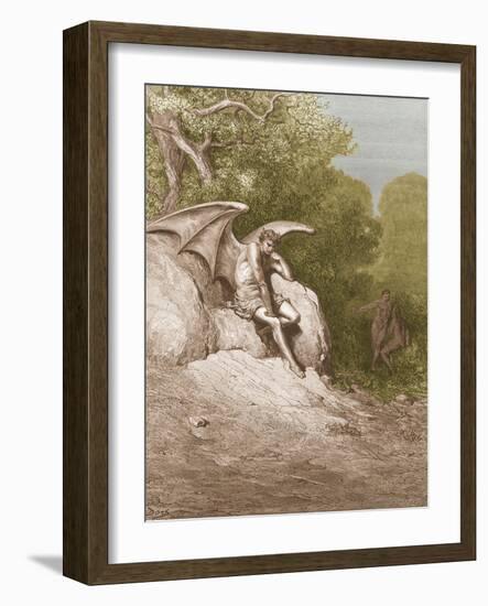 Satan, by Dore-Science Source-Framed Giclee Print