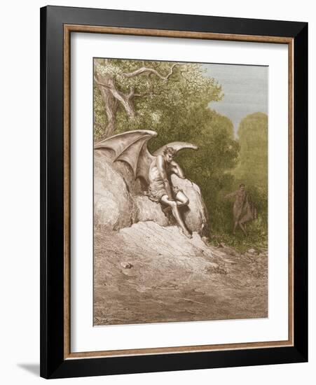 Satan, by Dore-Science Source-Framed Giclee Print