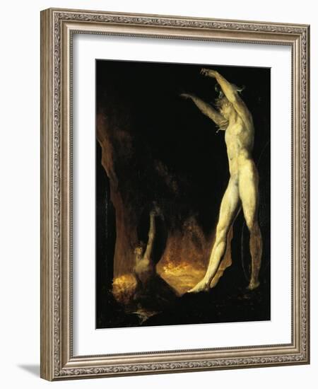 Satan Calling to Beelzebub, 1802-Henry Fuseli-Framed Giclee Print