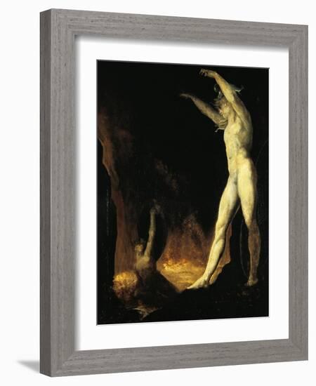 Satan Calling to Beelzebub, 1802-Henry Fuseli-Framed Giclee Print