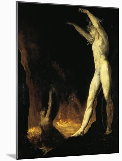 Satan Calling to Beelzebub, 1802-Henry Fuseli-Mounted Giclee Print