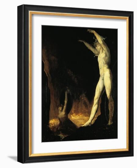 Satan Calling to Beelzebub, 1802-Henry Fuseli-Framed Giclee Print