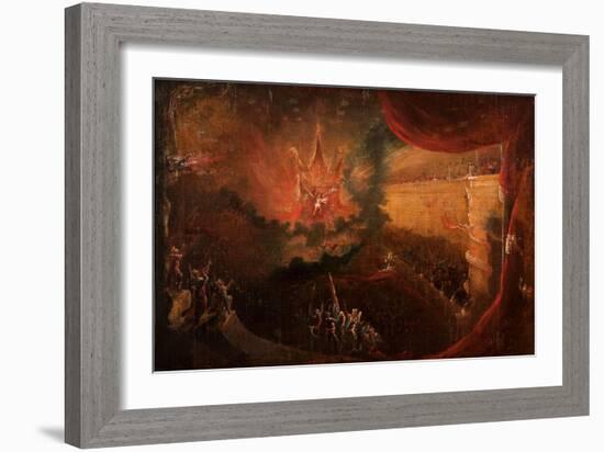 Satan Enthroned in Hell-Samuel Colman-Framed Giclee Print