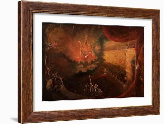 Satan Enthroned in Hell-Samuel Colman-Framed Giclee Print