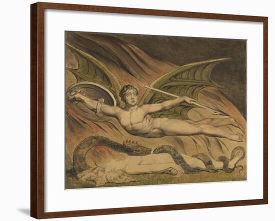 Satan Exulting over Eve, 1795-William Blake-Framed Giclee Print