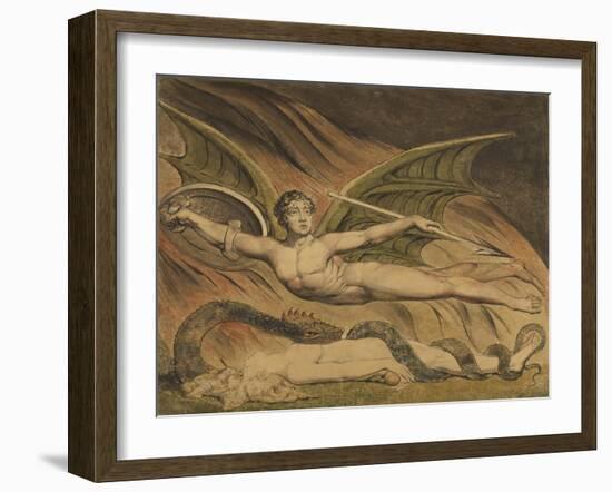 Satan Exulting over Eve, 1795-William Blake-Framed Giclee Print