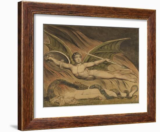 Satan Exulting over Eve, 1795-William Blake-Framed Giclee Print