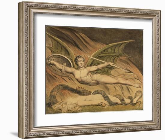 Satan Exulting over Eve-William Blake-Framed Art Print