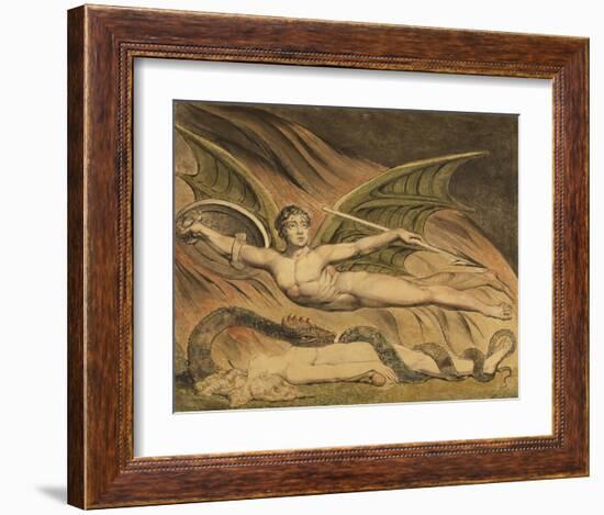 Satan Exulting over Eve-William Blake-Framed Art Print