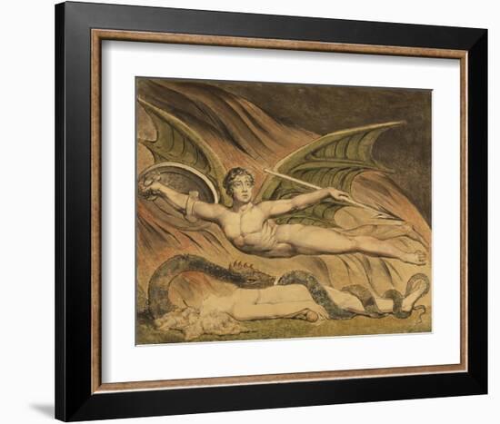 Satan Exulting over Eve-William Blake-Framed Art Print