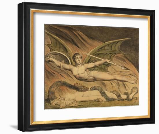 Satan Exulting over Eve-William Blake-Framed Art Print