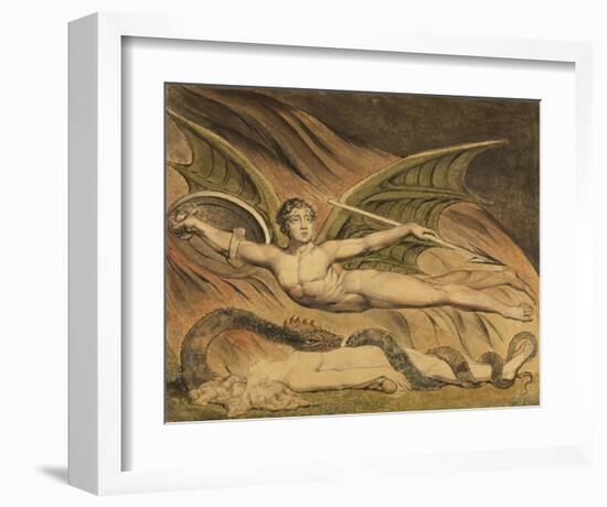 Satan Exulting over Eve-William Blake-Framed Art Print